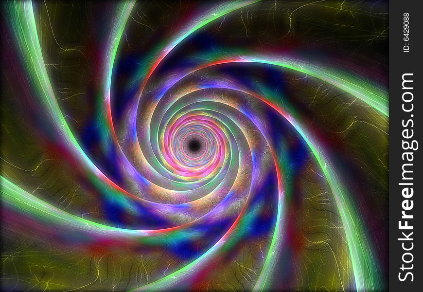 Alien fantasy endless tunnel with different colors. Alien fantasy endless tunnel with different colors
