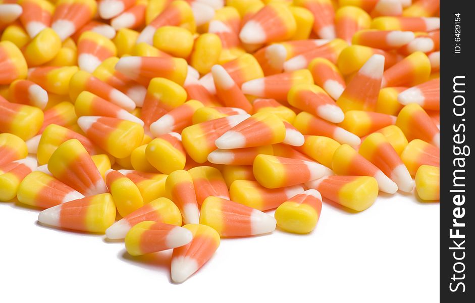 Candy Corn On White