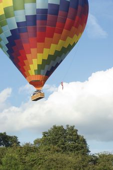 Hot Air Balloon Ride Royalty Free Stock Images