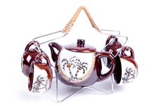 Teapot And Cups Stock Photos Teapot And Cups Stock Photos