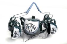 Teapot And Cups Stock Photo Teapot And Cups Stock Photo