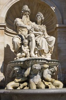 Architectural Detail Of Fountain. Vienna, Austria Royalty Free Stock Photography Architectural Detail Of Fountain. Vienna, Austria Royalty Free Stock Photography