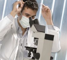 Young Scientist Discovering Something Stock Images Young Scientist Discovering Something Stock Images