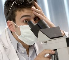 Young Scientist Discovering Something Stock Images Young Scientist Discovering Something Stock Images
