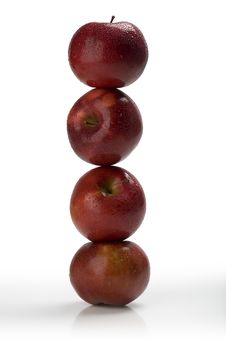 Stacked Red Apples Royalty Free Stock Image