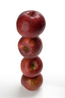 Stacked Red Apples Royalty Free Stock Photos