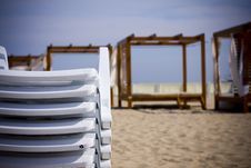 Beach Deckchairs Stock Photography Beach Deckchairs Stock Photography
