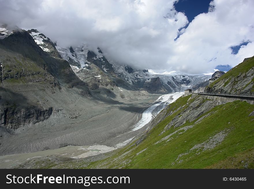 View of Grosslockner glacier in Austria, Europe