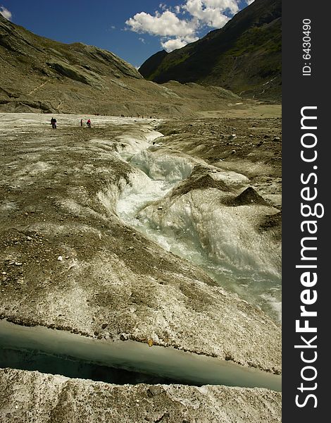 View of Grosslockner glacier in Austria, Europe