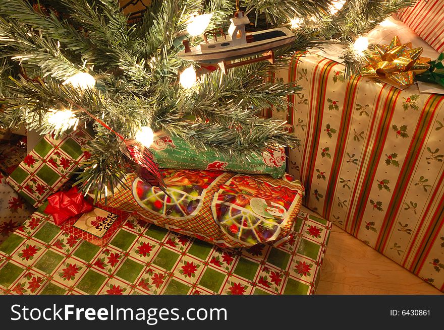 Presents Under The Christmas Tree