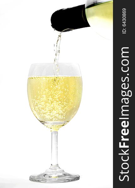 A simple glass of white wine