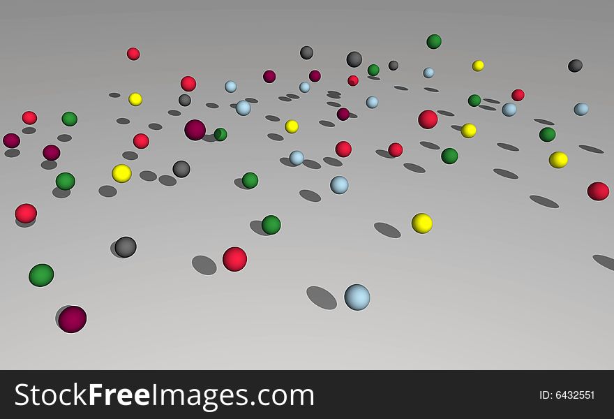 3d render of abstract colorful bubbles, isolated. 3d render of abstract colorful bubbles, isolated