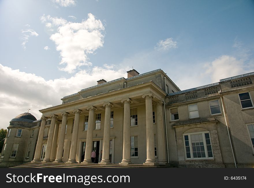 A view of shugborough hall in staffordshire in england. A view of shugborough hall in staffordshire in england