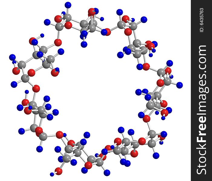 3d model of molecular structure