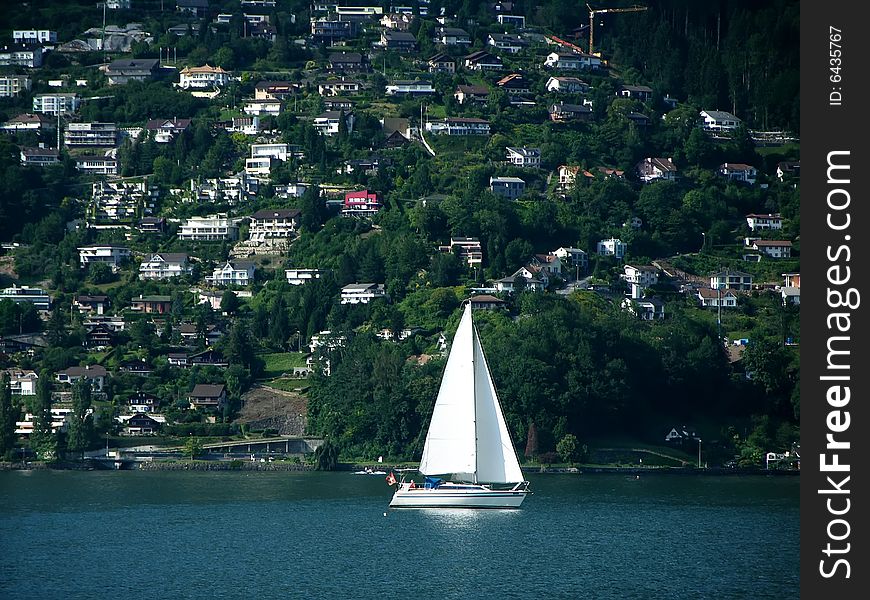 Boat On Lake Lucerne/Luzern (Switzerland)