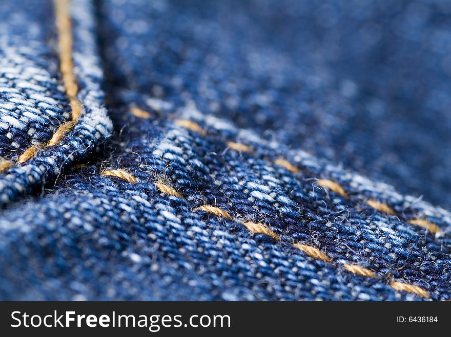 High resolution image of actual blue cotton denim fabric. High resolution image of actual blue cotton denim fabric