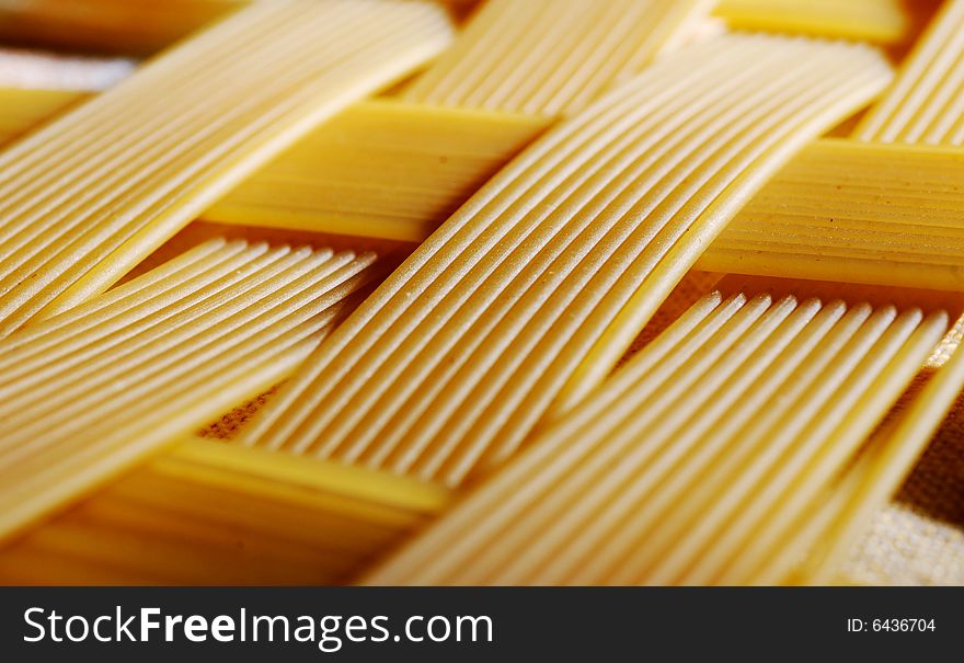 Close up of Italian spaghetti. Close up of Italian spaghetti