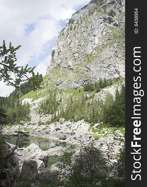 Black lake (Slovenia) in Slovenian national park