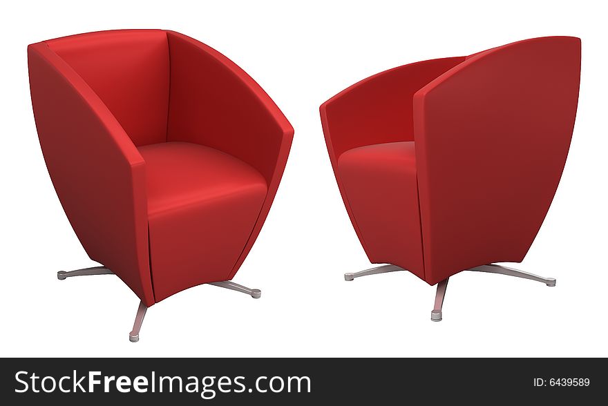 Image of armchair. White background.