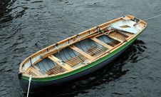 Life-boat Attached With Ropes Stock Image