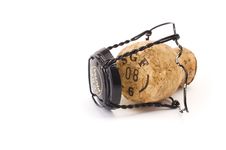 Sparkling Wine Cork Isolated Royalty Free Stock Photos