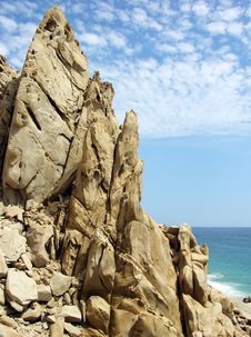 Rocks In Mexico Stock Photo