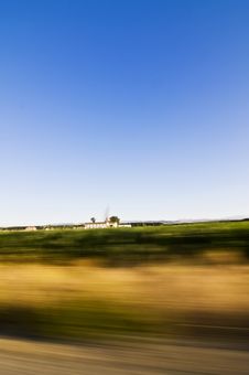 Crossing Countryside At High Speed Stock Photography Crossing Countryside At High Speed Stock Photography