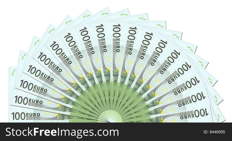 100 Euro Notes Template