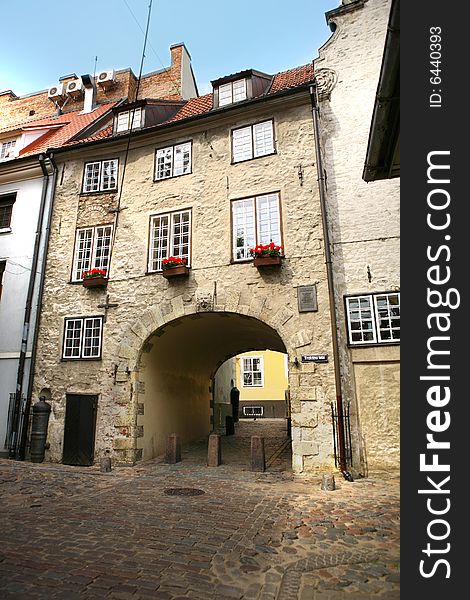 The Swedish gate in Riga. Old town