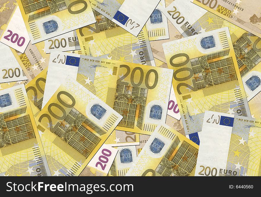 200 Euro Notes Texture