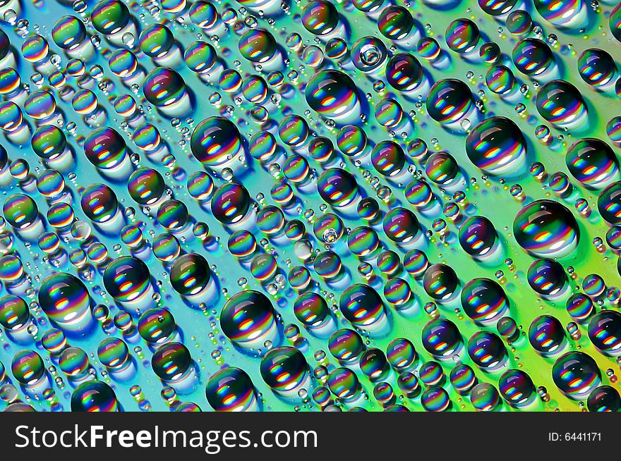 Close-up of water-drops on glass background