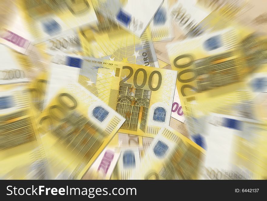 200 Euro Notes Texture