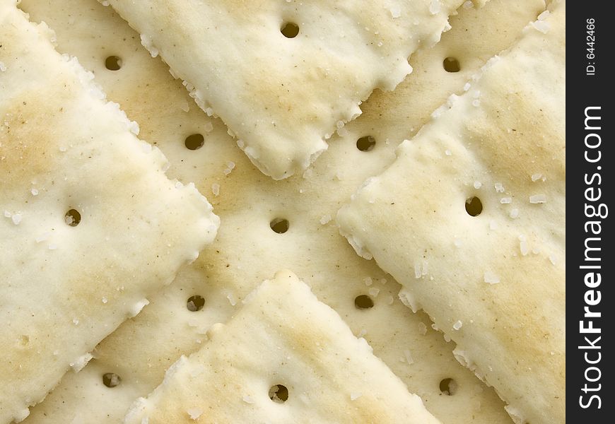 Salted Crackers with cross pattern