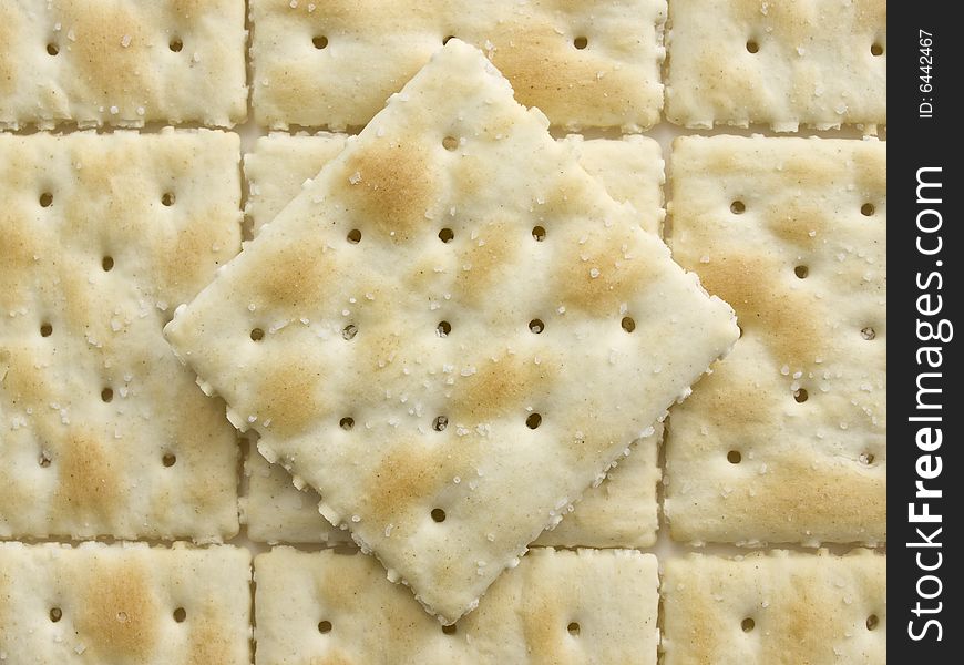 Salted Crackers with diamond pattern