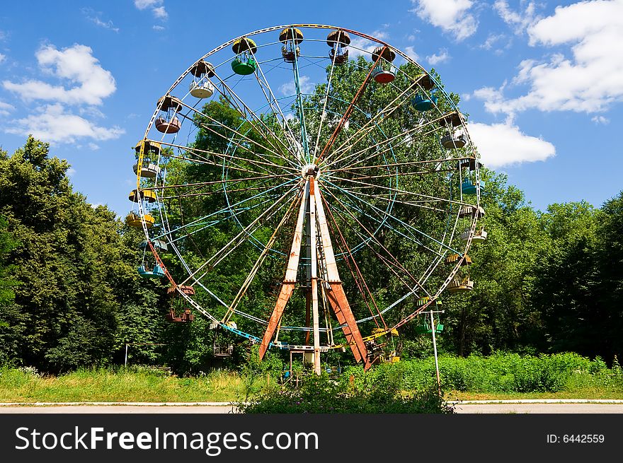 Ferris wheel in Chortkiv Ukraine