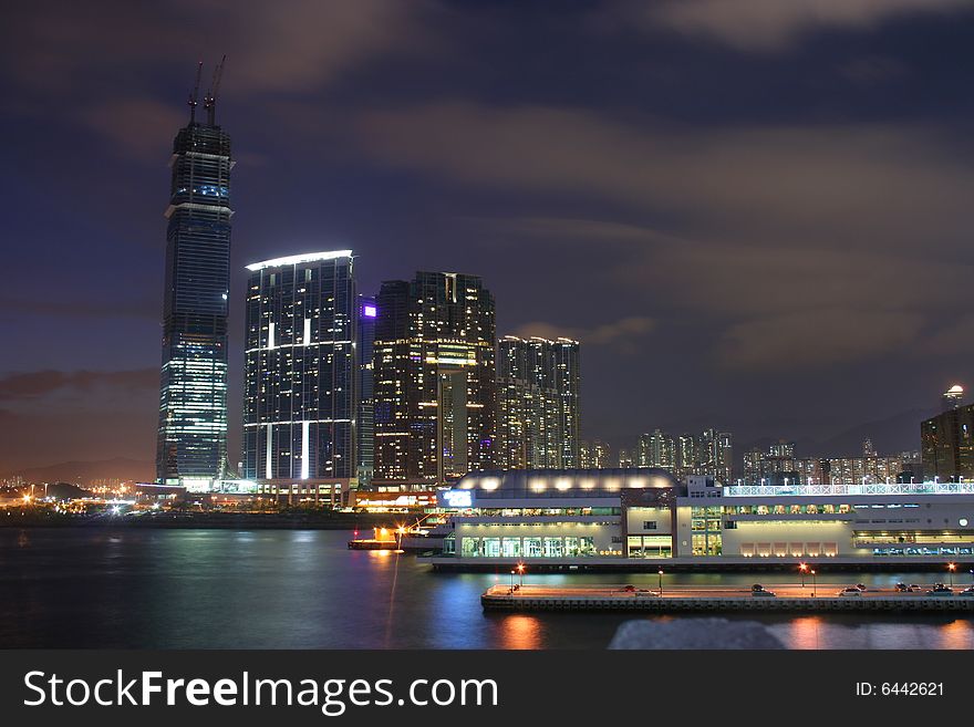 Night Shot at Hong Kong Harbour City. Night Shot at Hong Kong Harbour City