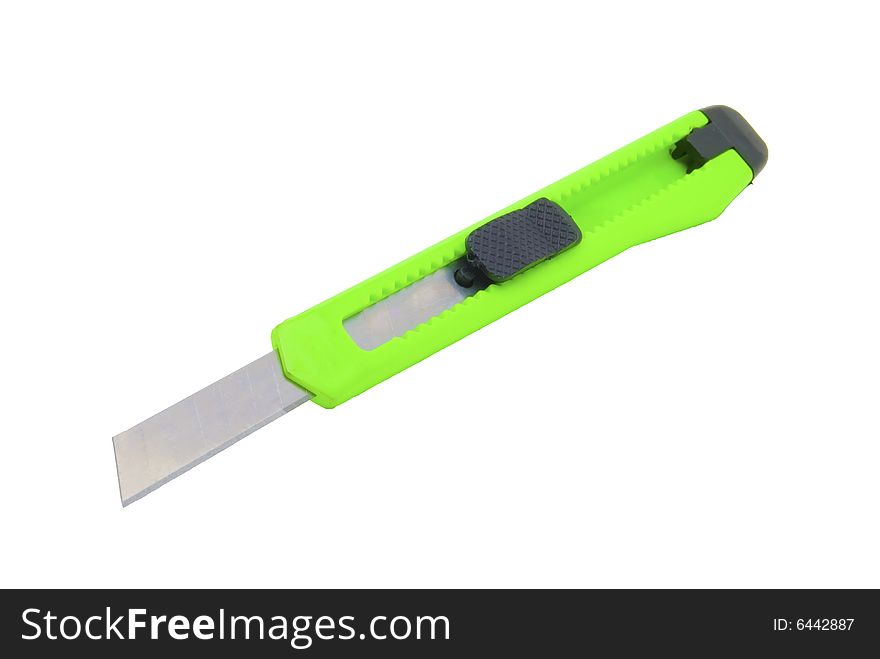 Paper Knife (Half Open) - Isolated on a white background