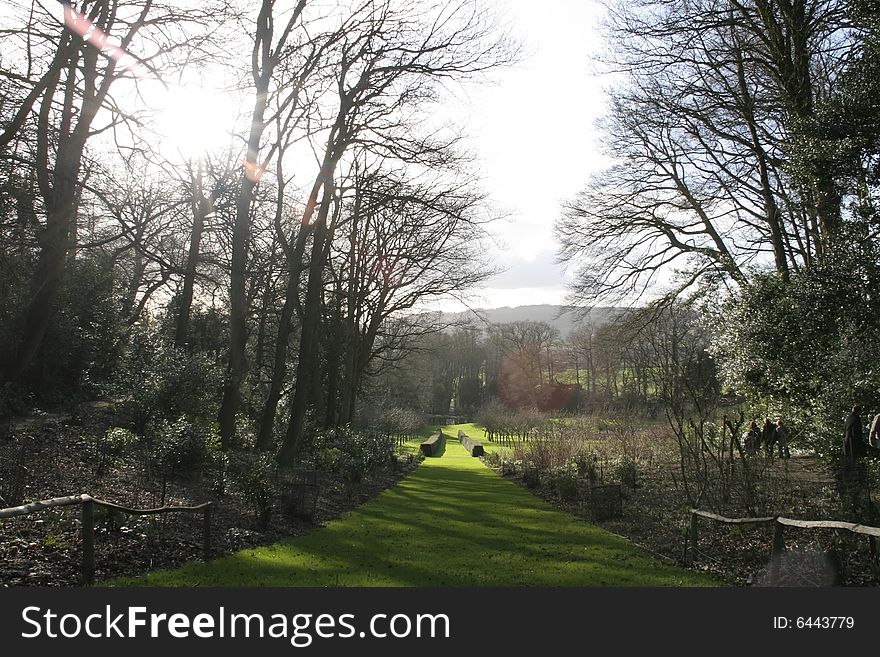 Traditional English garden set in Gloucestershire. Traditional English garden set in Gloucestershire