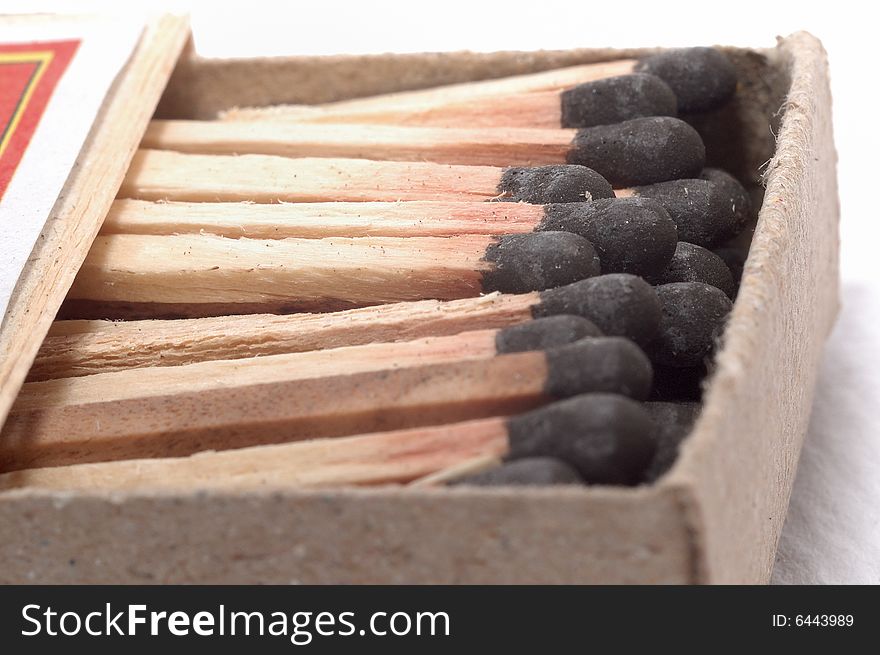 It is match Sticks in the matchbox. It is match Sticks in the matchbox.