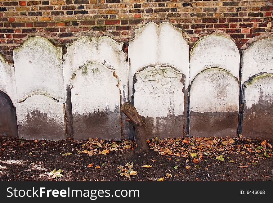 17th century English grave stones. 17th century English grave stones.