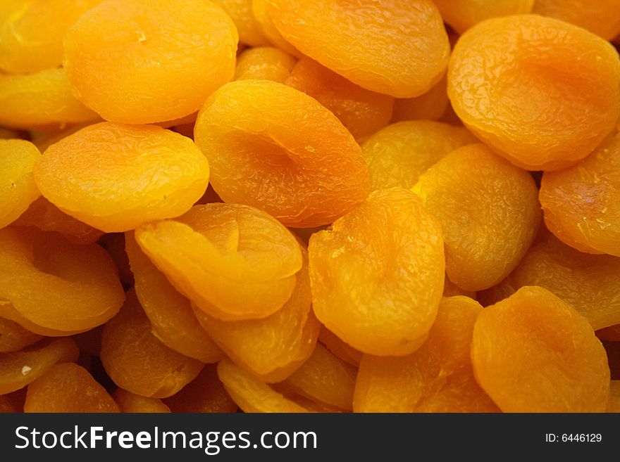 Dried Apricots at the market