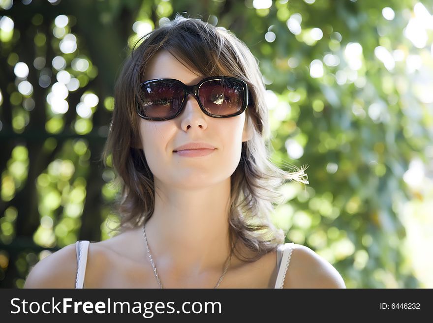 Woman Close-Up Portrait Outdoors