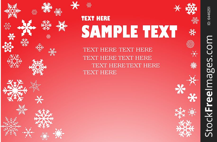 Christmas background on red backgroud vector