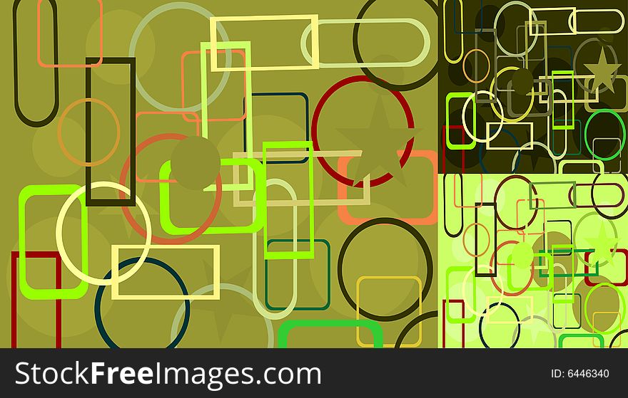 Colorful geometrical abstract background illustration