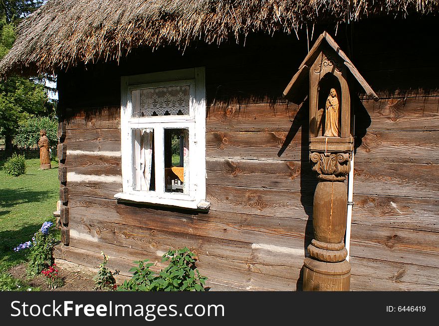 Very old cottage with wood from Poland. Very old cottage with wood from Poland