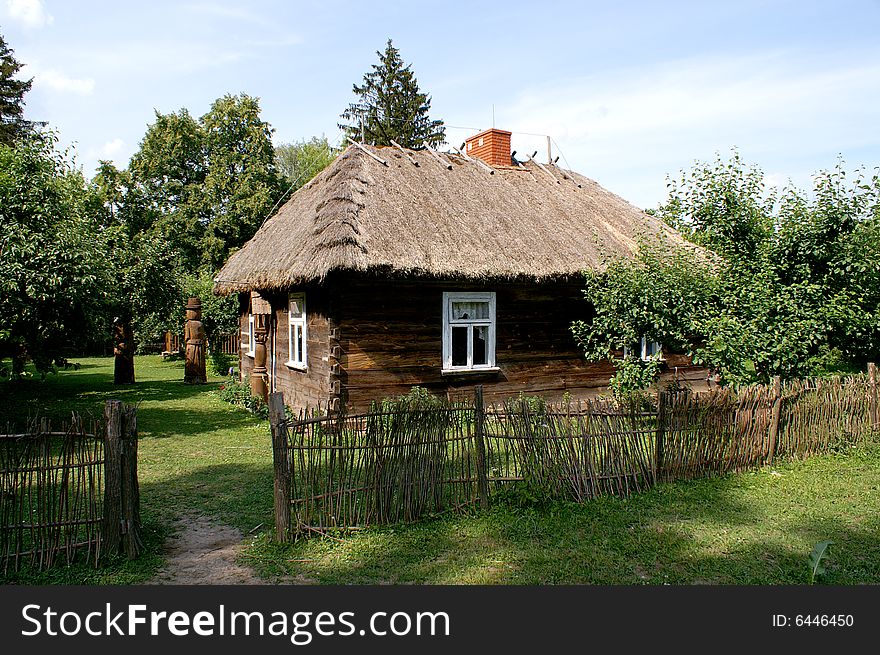 Very old cottage with wood from Poland. Very old cottage with wood from Poland