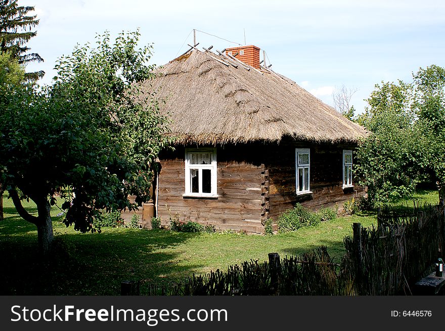 Very old cottage with wood from Poland. Very old cottage with wood from Poland