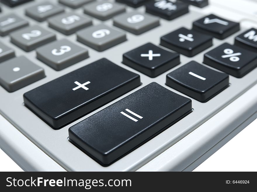 Calculator Macro Isolated With Clipping Path