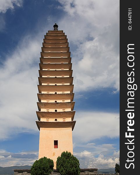 One of the three pagodas ï¼Œdali city ï¼Œchina