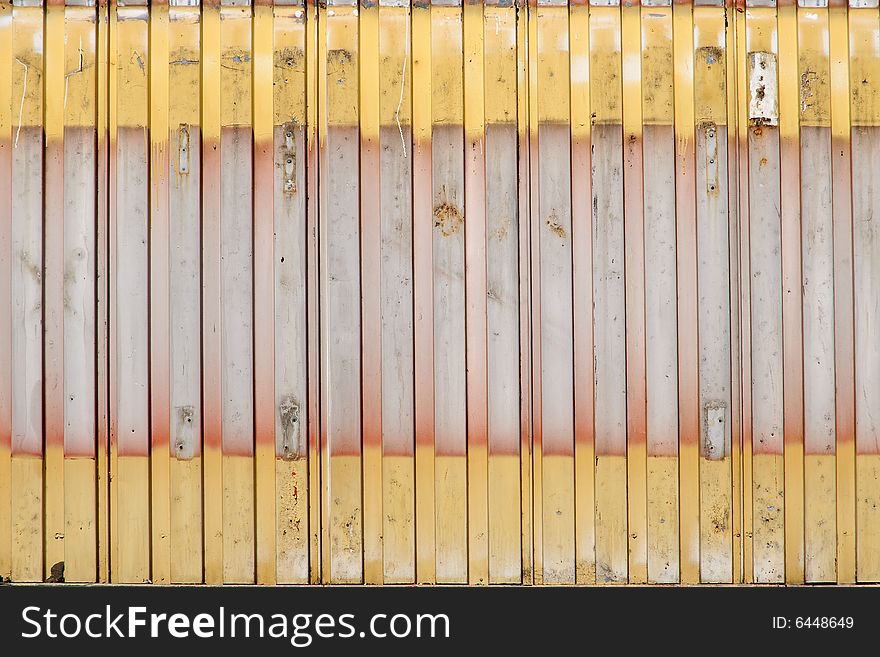 Grunge corrugated steel wall - closeup details